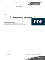 Resource Booklet: Environmental Systems and Societies Standard Level Paper 1