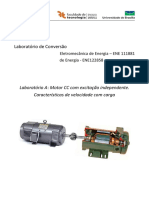 Laboratório A Motor CC Independente Com Carga