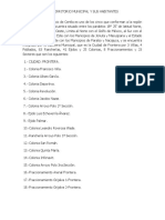 Catalogo de Localidades