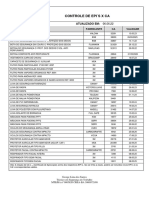 Controle de Epis X Ca