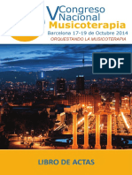 V Congreso Nacional de Musicoterapia, Barcelona 2014