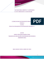 Modulo de Praìctica Pedagoìgica Licenciatura en Pedagogiìa Infantil 1