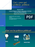 Qué y para Qué Las Políticas Públicas