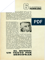 Cuadernos Panorama N 6 (Roland Barthes) (Panorama - N. 165 - 23 Al 26 - 06 - 1970)