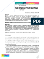 O Descoroamento Da Princesa Do Sertão: de "Chão" A Território, O "Vazio" No Processo Da Valorização Do Espaço