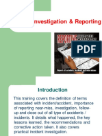 Incident Investigation & Reporting