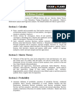 GATE Statistics Syllabus