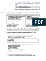 Ficha Formativa de GRAMÁTICA