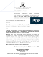 Projeto de Lei Complementar 854/2023