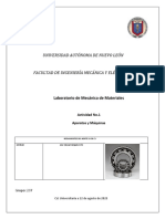 Actividad No.1 Lab Mecanica Materiales