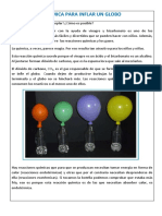 Química para Inflar Un Globo