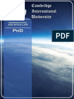 Aeronautical Space Law PHD