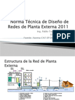 Norma Técnica de Diseño de Redes de Planta - Diciembre 2011