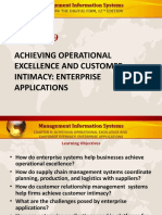 PPT09 Achieving Operational Excellence and Customer Intimacy Enterprise Applications