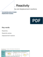 5.1 Reactivity and Displacement Reactions