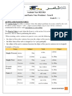 Active Passive Worksheet