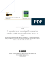 El Paradigma en Investigación Educativa: Construyendo Consciencia Sobre Lo Que Se Hace