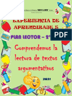 Experiencia de Aprendizaje 5: Plan Lector - 2° Sec