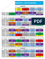 Quadro de Horários Fundamental I