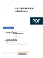 Oraciones Subordinadas Adverbiales