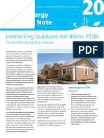 Interlocking Stabilised Soil Blocks ISSB UETN 20