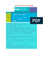 Estructuras de Control Condicional
