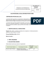 Términos de Referencia Contratación de Personal