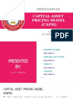 Presentation On CAPM