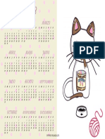 Calendario Gato 2023