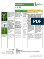 Bakanae Disease of Rice On Rice: Pest Management Decision Guide: Green and Yellow List