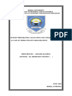 Budget Preparation, Allocation and Utilization (A Case of Jimma Finance Organization)