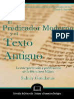 El Predicador Moderno y El Texto Antiguo - Sidney Greidanus