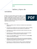 Taller 2 - Variables y Tipo de Variables