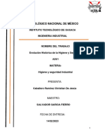 A2U1 - Evolucion Historica de La Higiene y La Seguridad Industrial