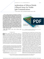 Design Considerations of Silicon Nitride Optical Phased Array For Visible Light Communications