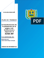 Plan de Trabajo - Gobierno Digital Gob - Pe