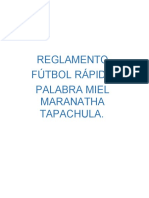 REGLAMENT0 Futbol-Rapido PALABRA MIEL 2022-1