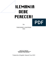 Germay Must Perish by Theodor Kaufman Alemania Debe Perecer Traducciocc81n Al Espancc83ol de Samuel Cruz Primer Avance