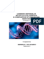 Sci 313.313L - Genetics-Learning Material - Vol. I