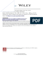 Change in Maternal Behaviour During The Baby's First Year of Life