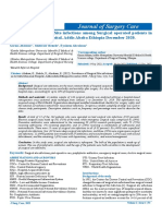 Prevalence of Surgical Site Infections Among Surgical Operated Patients in Zewditu Memorial Hospital Addis Ababa Ethiopi