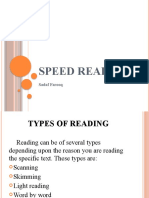 Speed Reading Lecture