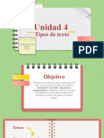 Unidad 4 - Tipos de Texto