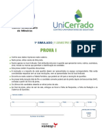 1º Simulado Unifimes - Unicerrado - 2023-1