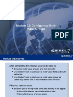 Module 32: Configuring Multi-Value Groups: Essentials (Siebel 7.7)