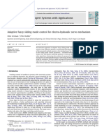 Adaptive Fuzzy Sliding Mode Control For Electro Hydraulic Servo Mechanism