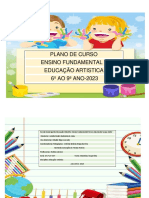 PLANO DE Educação Artistica DE 6 AO 9