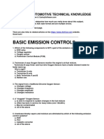 Self-Test Emission Controls