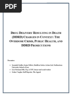 Drug Delivery Resulting in Death Charges in Context The Overdose Crisis Public Health and DDRD Prosecutions