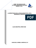 La Importancia de La Educación Inicial en El Desarrollo Infantil